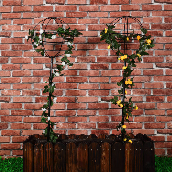 1. GO Garden Steel Obelisk Trellis | Wayfair